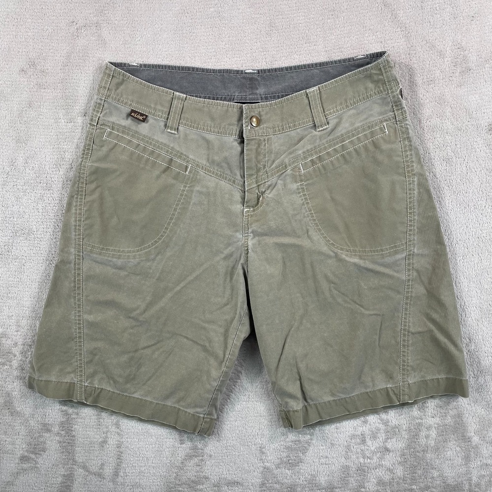 KUHL Hiking‎ Camping KuhlDry Shorts Women 8 Gray Outdoors Canvas Stretch